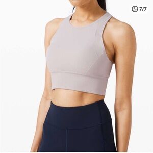lululemon Ebb to Train bra top blush pink  - Size 6